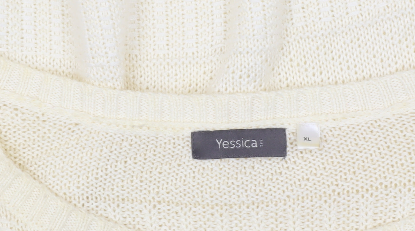 Yessica Women's Ivory XL Pullover Jumper