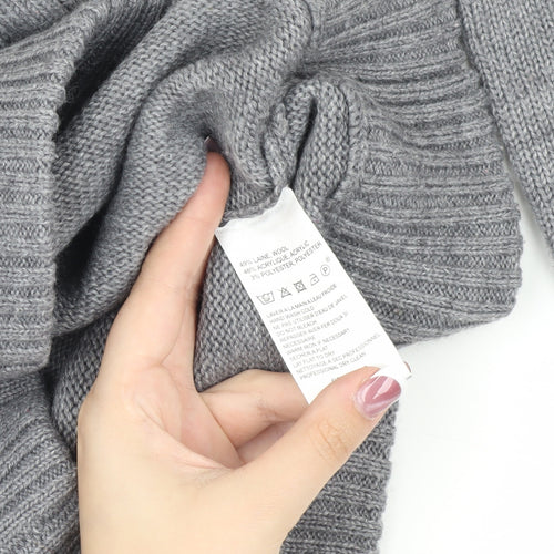 MK University Unisex Grey V-Neck Pullover Jumper M