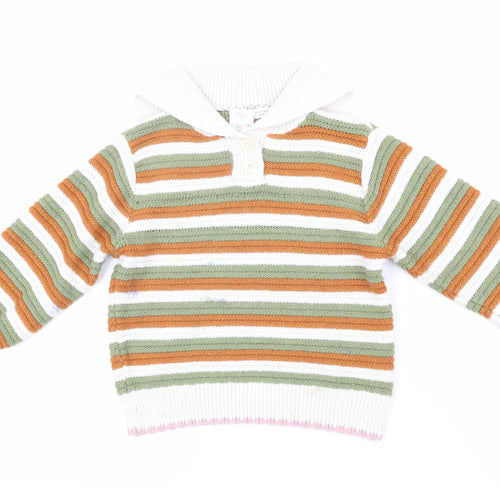 Zara Girls Multicoloured Henley Jumper 3-4 Years