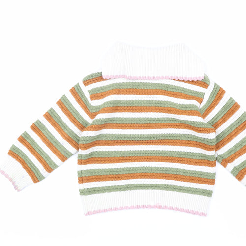 Zara Girls Multicoloured Henley Jumper 3-4 Years