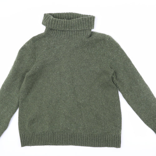 Seasalt Cornwall Women's Green Roll Neck Jumper Size 10
