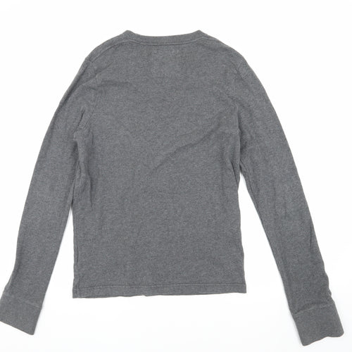 Hollister Men's Grey Pullover Sweatshirt S