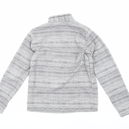 Decathlon Boys Grey 1/4 Zip Fleece Sweatshirt 14 Years