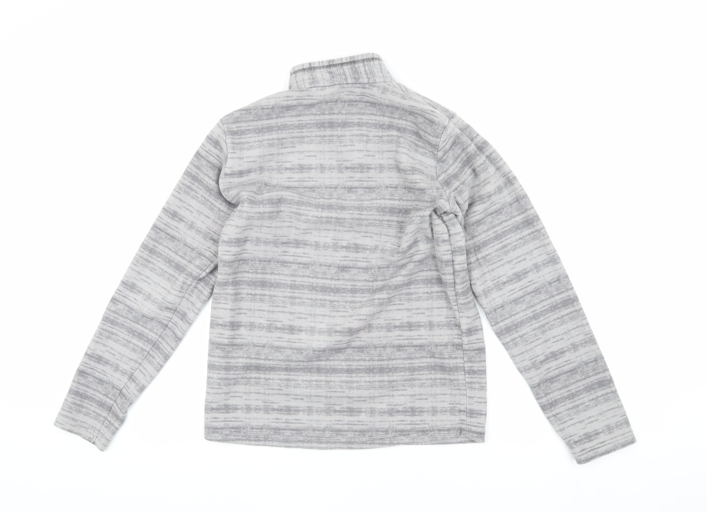 Decathlon Boys Grey 1/4 Zip Fleece Sweatshirt 14 Years
