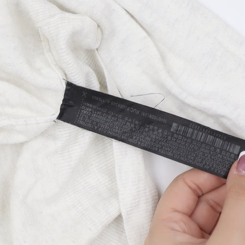 Zara Women's White Knit Pullover Jumper M