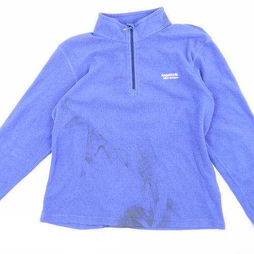 Regatta Women's Blue Fleece Pullover Sweatshirt Size 14