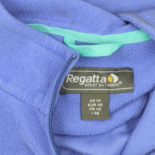 Regatta Women's Blue Fleece Pullover Sweatshirt Size 14