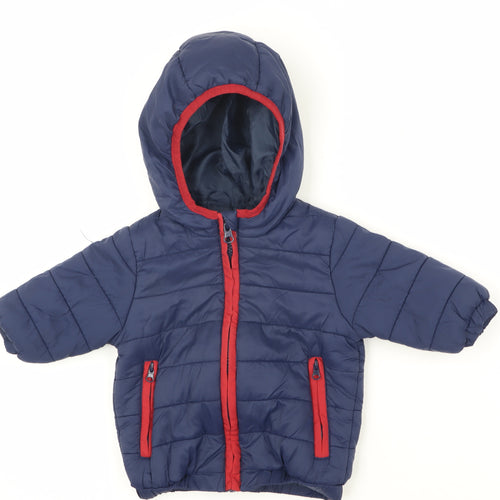 Babaluno Unisex Blue Puffer Jacket 3-6 Months