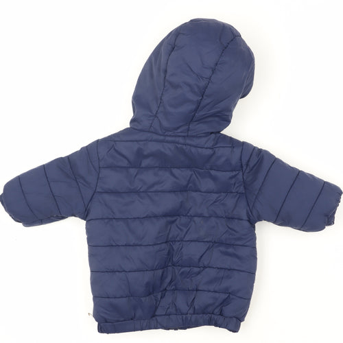 Babaluno Unisex Blue Puffer Jacket 3-6 Months