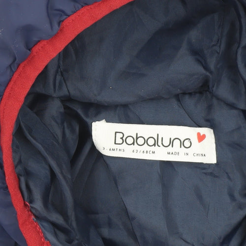 Babaluno Unisex Blue Puffer Jacket 3-6 Months