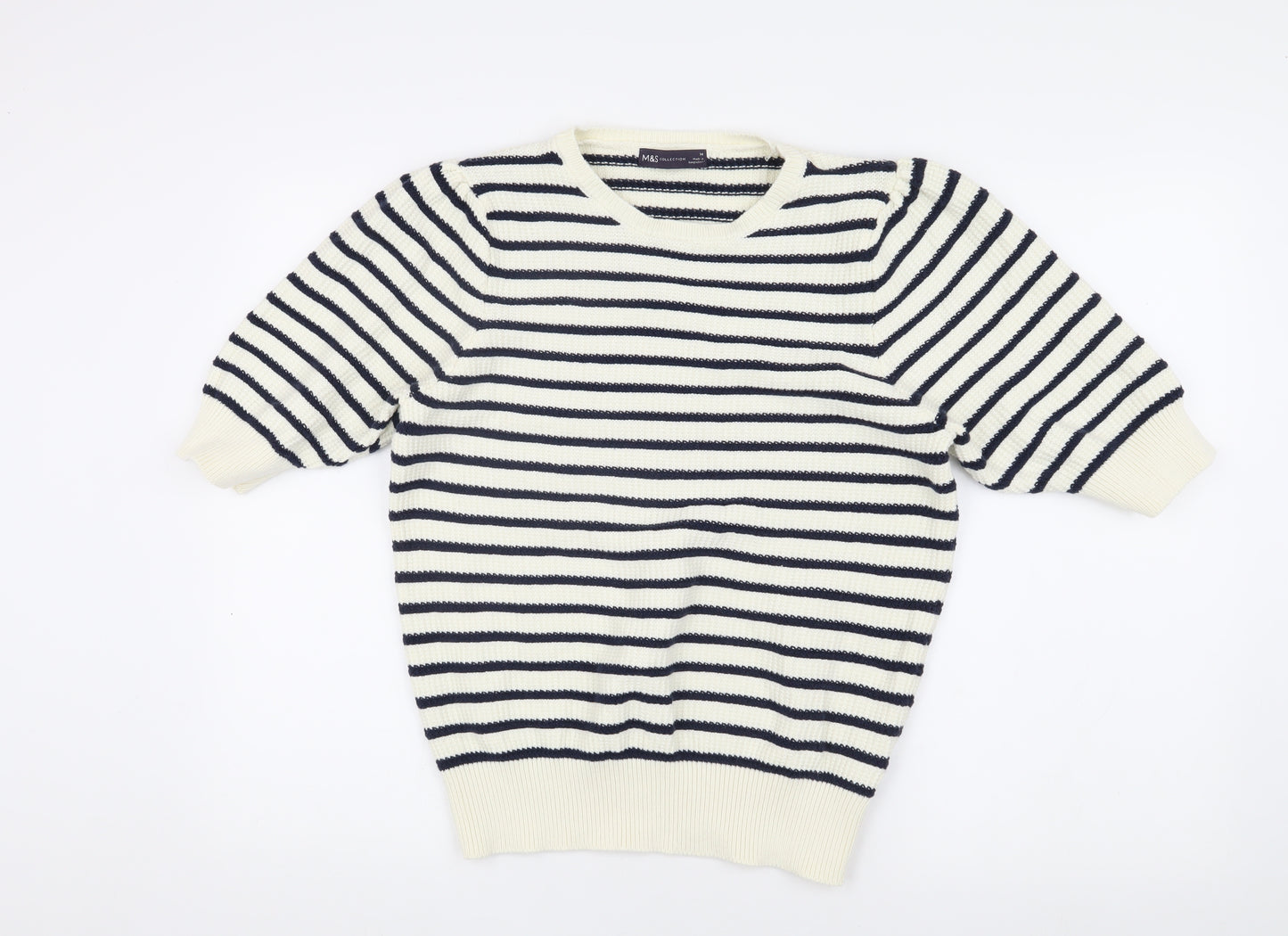 Marks and Spencer Women's Striped Pullover Jumper Size 14