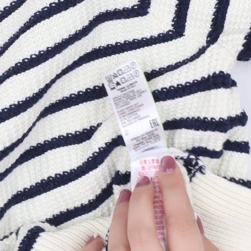 Marks and Spencer Women's Striped Pullover Jumper Size 14