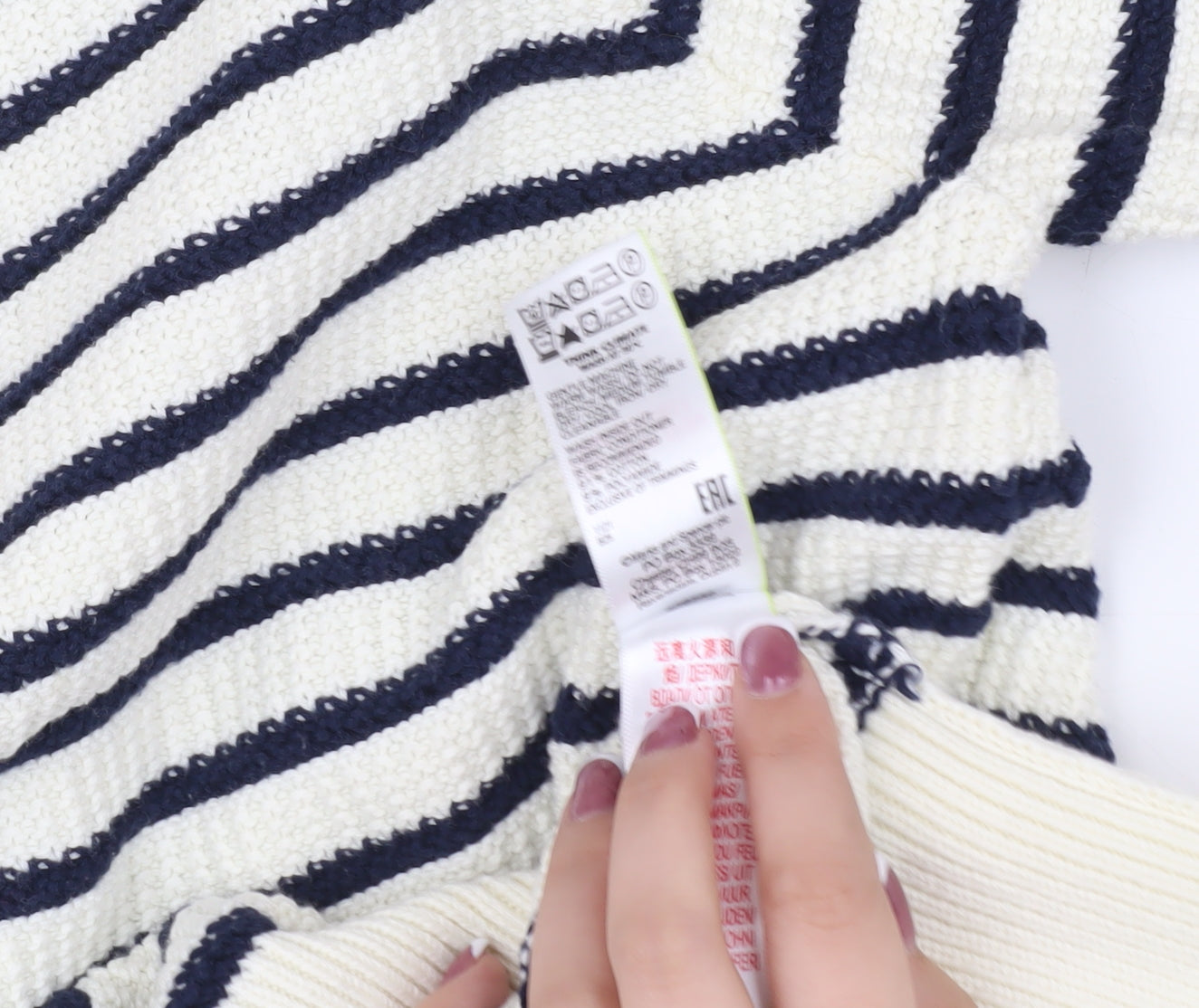 Marks and Spencer Women's Striped Pullover Jumper Size 14