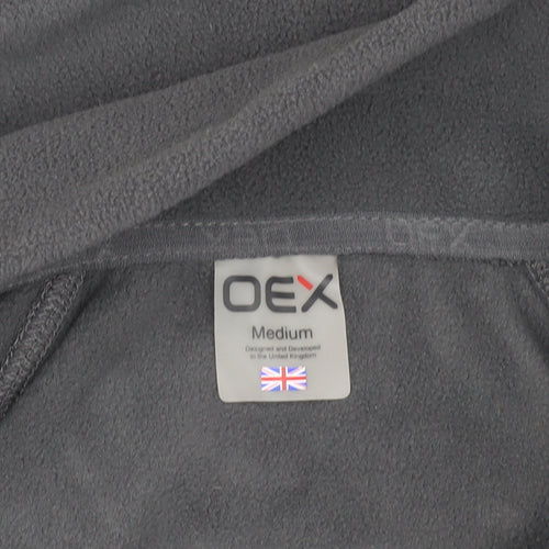 OEX Men's Grey Fleece Pullover Sweatshirt, M