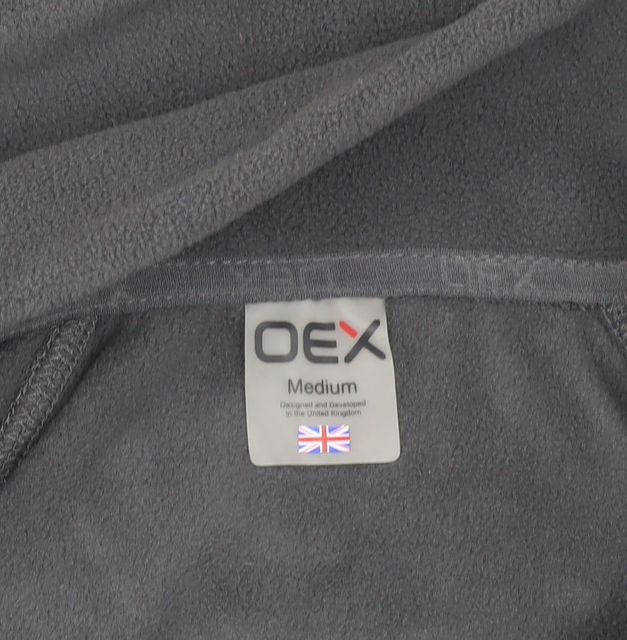 OEX Men's Grey Fleece Pullover Sweatshirt, M