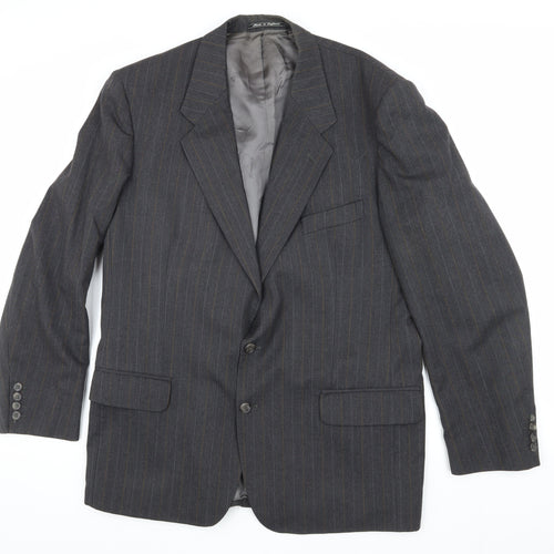 Austin Reed Men's Grey Striped Wool Blazer 42L