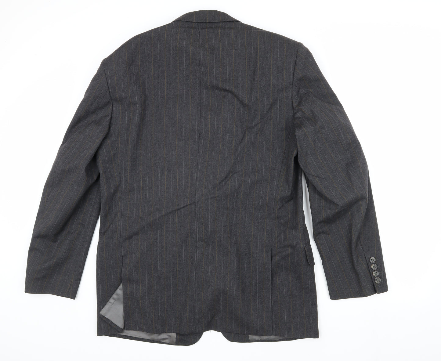 Austin Reed Men's Grey Striped Wool Blazer 42L