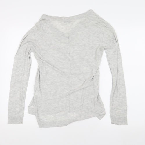 Next Women's Grey V-Neck Pullover Jumper Size 10