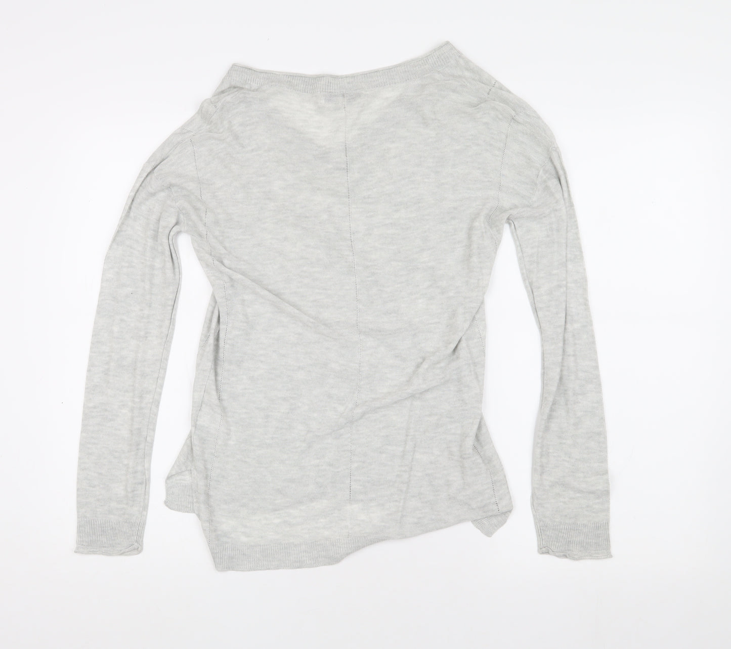 Next Women's Grey V-Neck Pullover Jumper Size 10