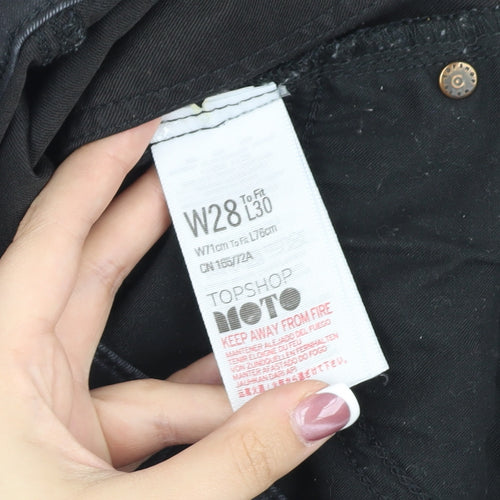 Topshop Women’s Black Skinny Jeans, Size W28