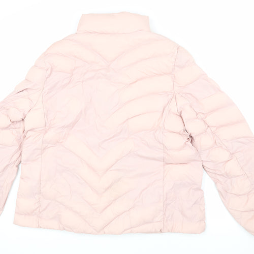 Marks and Spencer Women's Pink Puffer Jacket Size 18