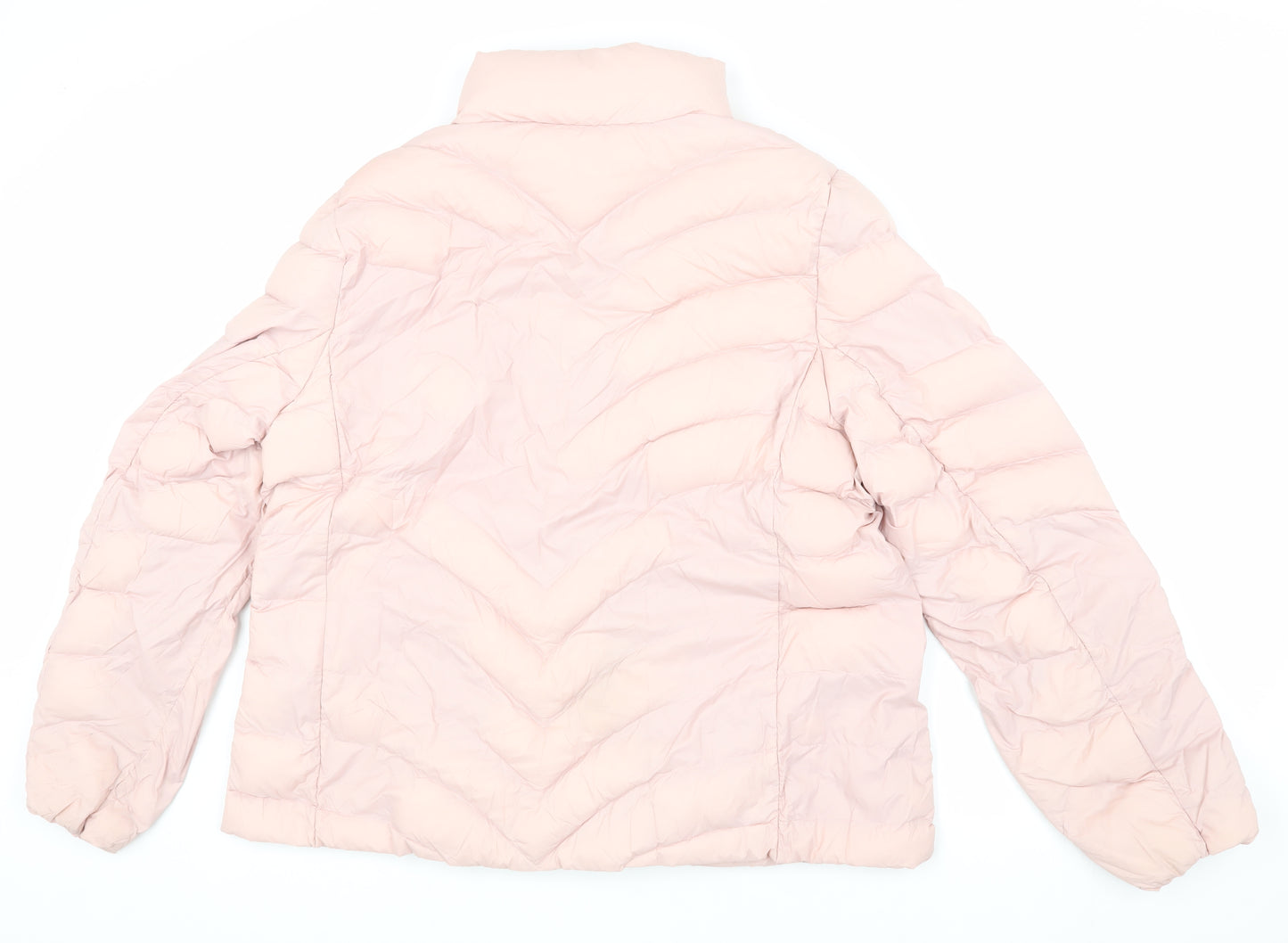 Marks and Spencer Women's Pink Puffer Jacket Size 18