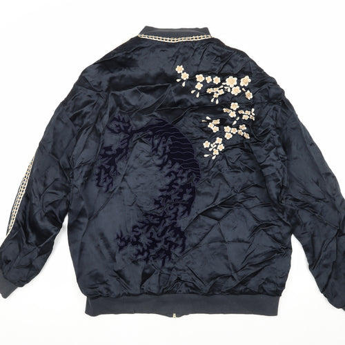 Light Before Dark Unisex Blue Bomber Jacket S