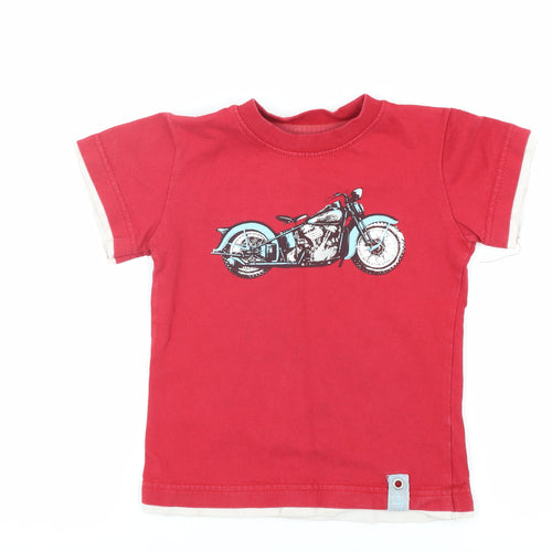 Jasper Conran Boys Red Graphic T-Shirt, 3 Years, Casual Wear