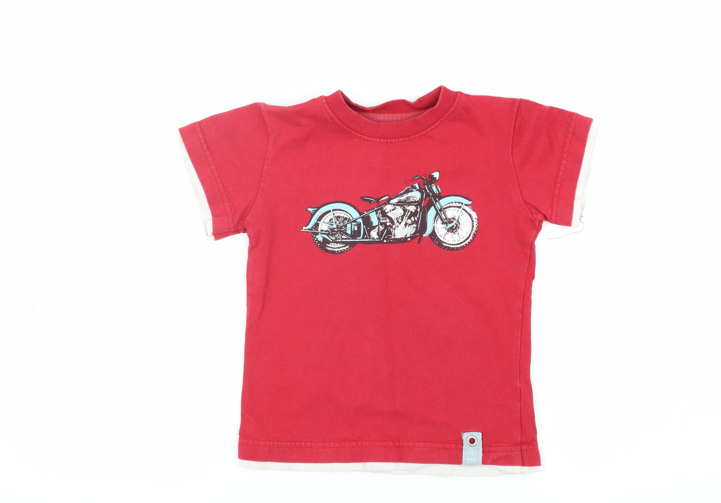 Jasper Conran Boys Red Graphic T-Shirt, 3 Years, Casual Wear
