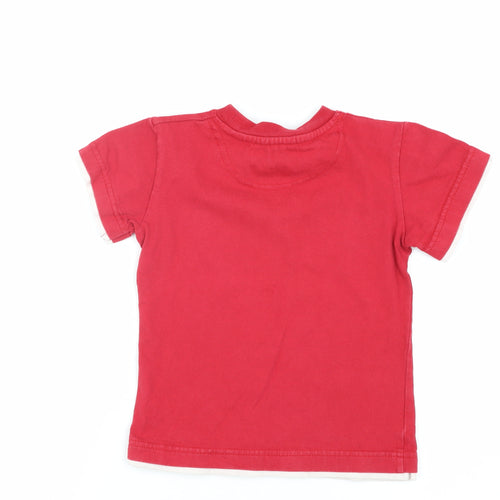 Jasper Conran Boys Red Graphic T-Shirt, 3 Years, Casual Wear
