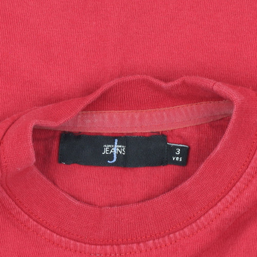 Jasper Conran Boys Red Graphic T-Shirt, 3 Years, Casual Wear