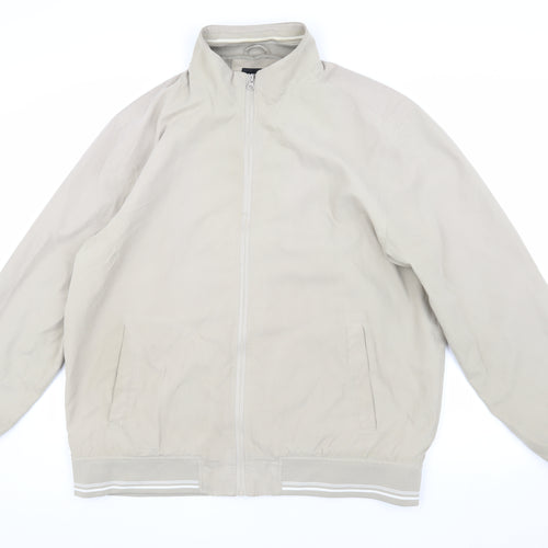 Greenwoods Men's Beige XL Bomber Jacket