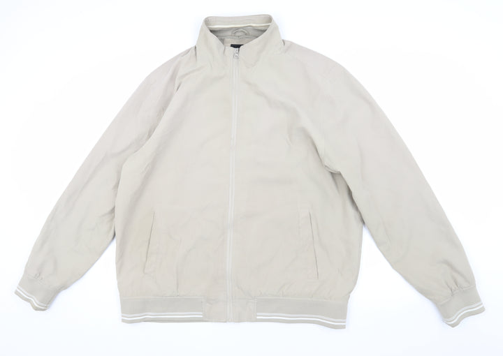 Greenwoods Men's Beige XL Bomber Jacket