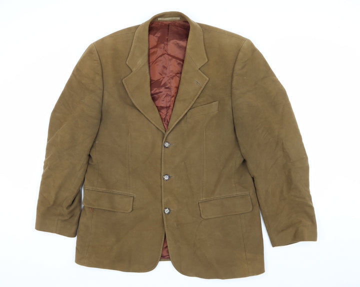 Brook Taverner Men's Brown Blazer, Size 40 Regular Fit