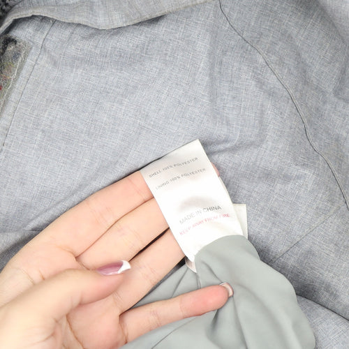 Peter Storm Women's Grey Hooded Jacket Size 12