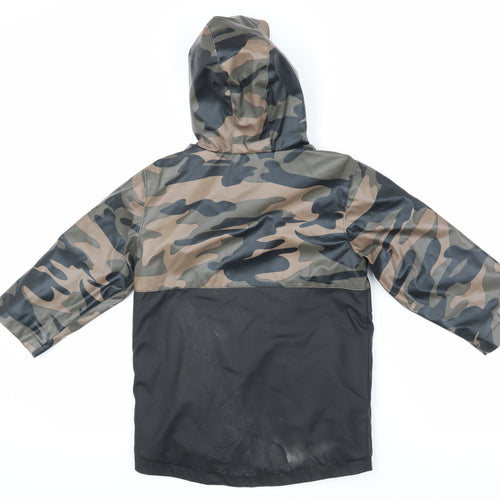Firetrap Boys Camouflage Parka 3-4 Years Hooded Mid-Length