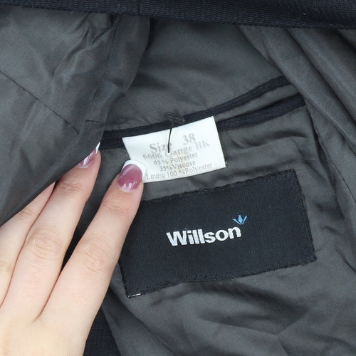 Willson Men's Black Blazer Jacket Size 38
