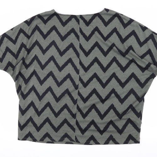 Apricot Women's Grey Geometric Pullover, Size 16