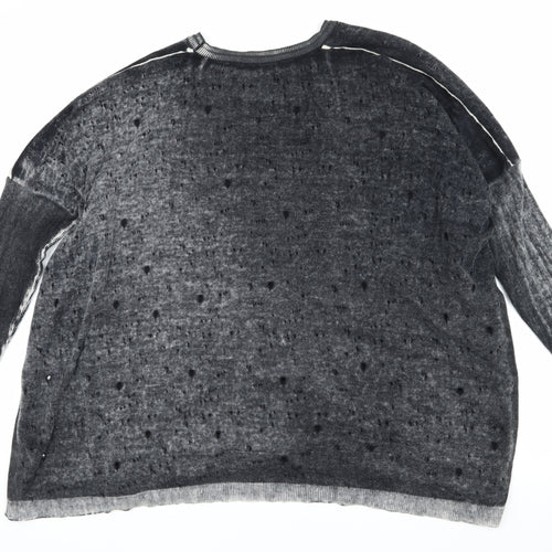 Label Lab Women's Black Knit Pullover Jumper, Size M