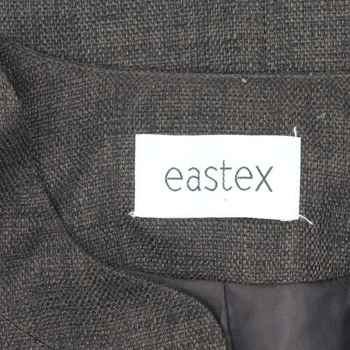 Eastex Women's Brown Wool Blazer, Size 16, Mid-Length
