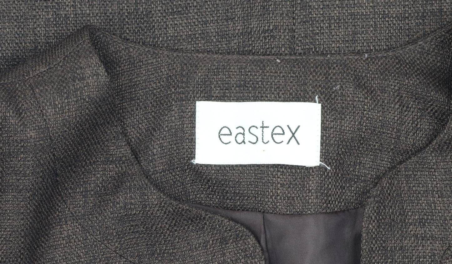 Eastex Women's Brown Wool Blazer, Size 16, Mid-Length