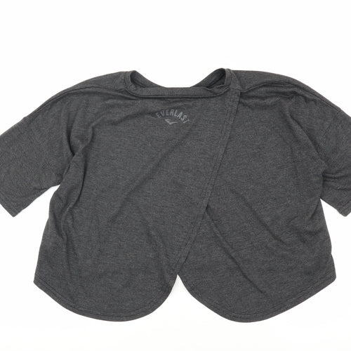 Everlast Women's Grey Cropped T-Shirt, Size 10
