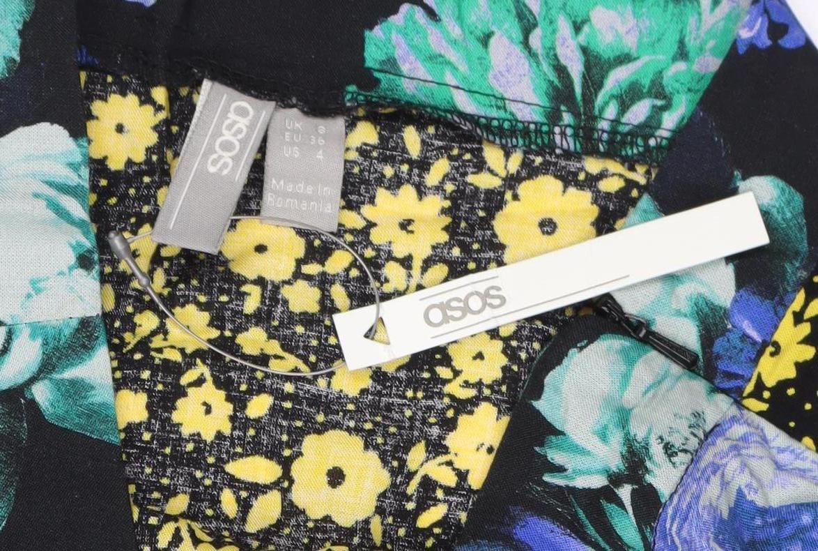 ASOS Women's Floral Midi Skirt, Size 8, Multicoloured