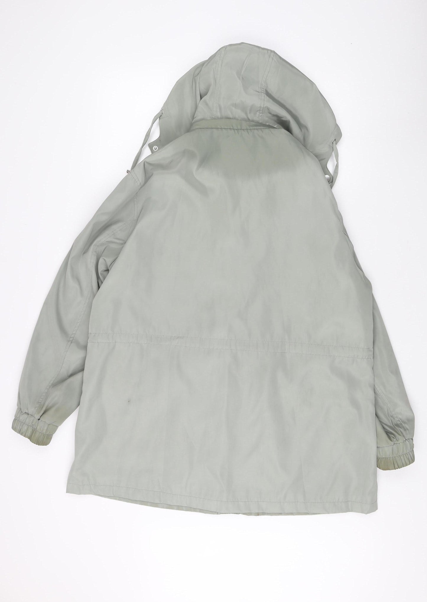 JBC Women's Grey Parka Jacket Size 16 with Hood