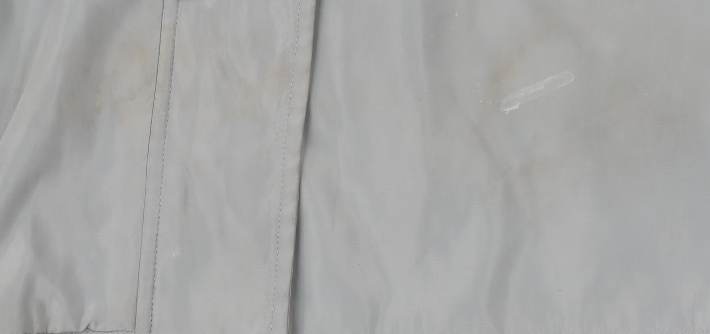 JBC Women's Grey Parka Jacket Size 16 with Hood