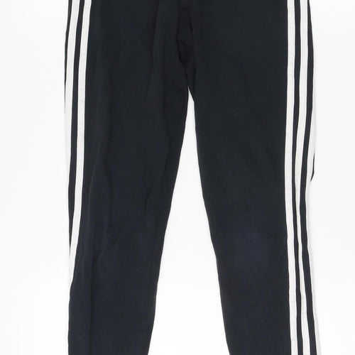 Adidas Women's Black Ankle Leggings Size S with Side Stripe