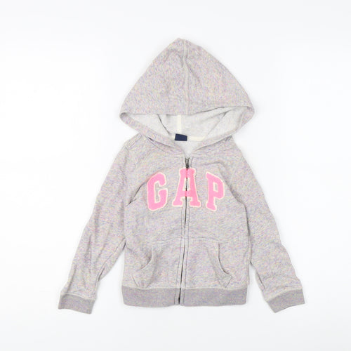 Gap Girls Multicoloured Hooded Jacket 3 Years Full Zip