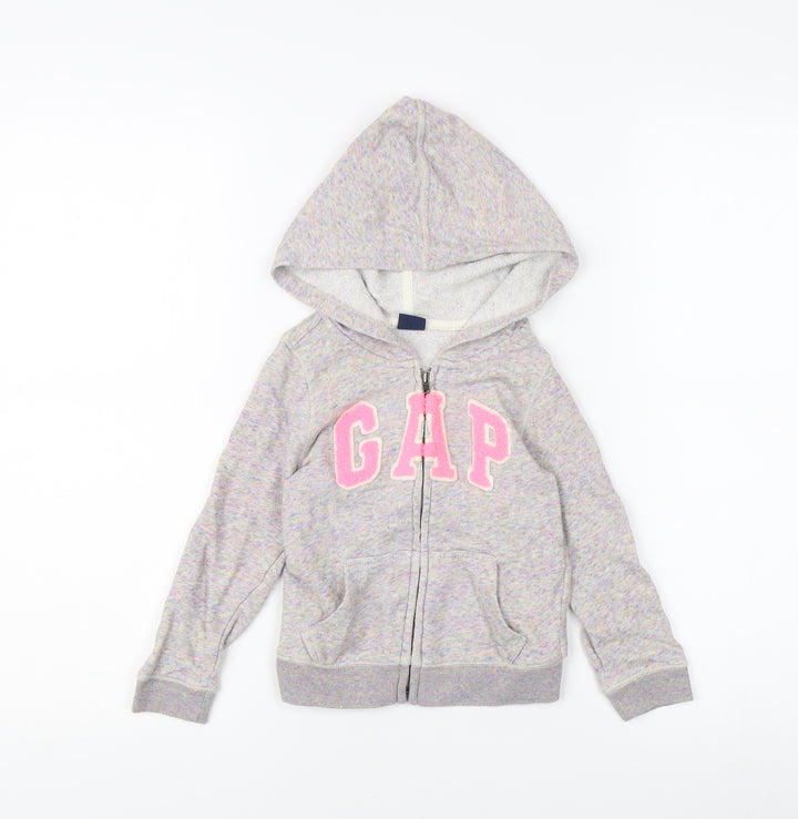 Gap Girls Multicoloured Hooded Jacket 3 Years Full Zip