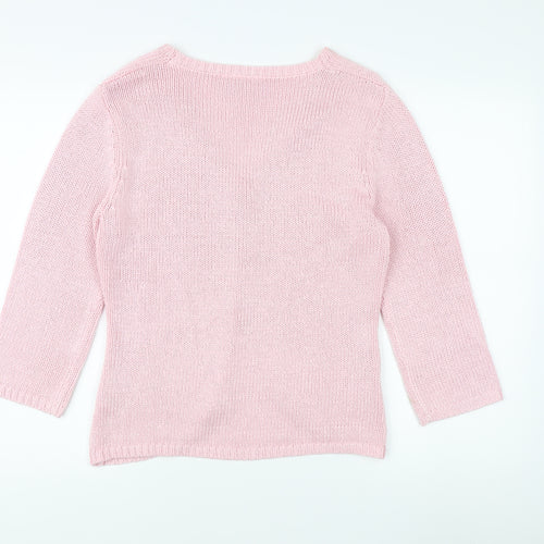 Kaleidoscope Women's Pink Cardigan V-Neck UK 14