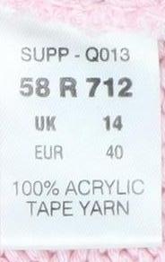 Kaleidoscope Women's Pink Cardigan V-Neck UK 14